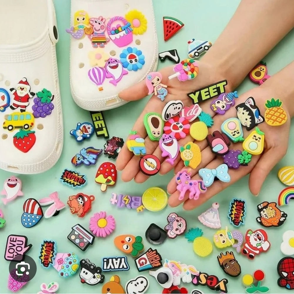 150 pcs Crocs Charms characters boys/Girls great idea Goodie bags/party favors